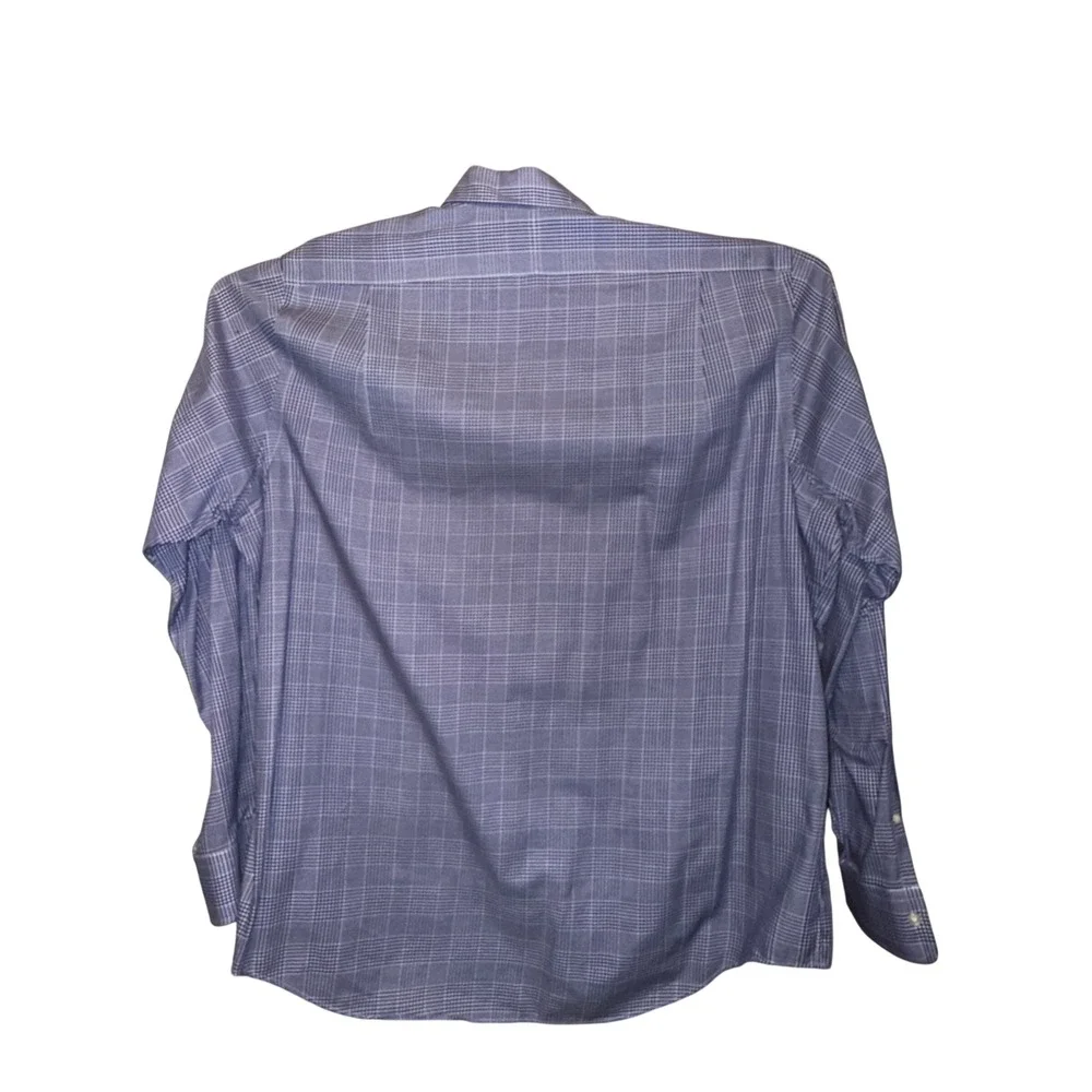 Polo Ralph Lauren Button Down Shirt‎ XL Blue Glen Plaid Long Sleeve Dress Shirt